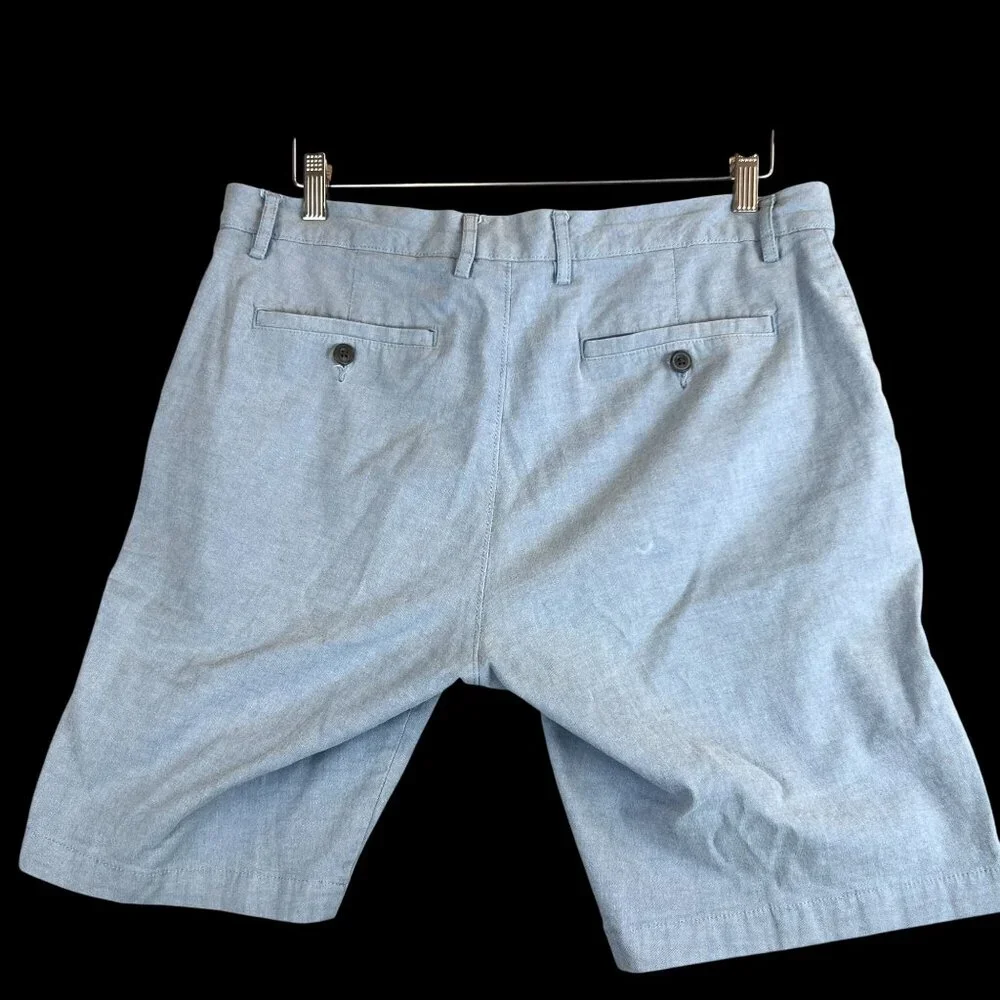 Goodthreads Mens 34 Light Blue Chino Resort Preppy Shorts Lightweight Casual